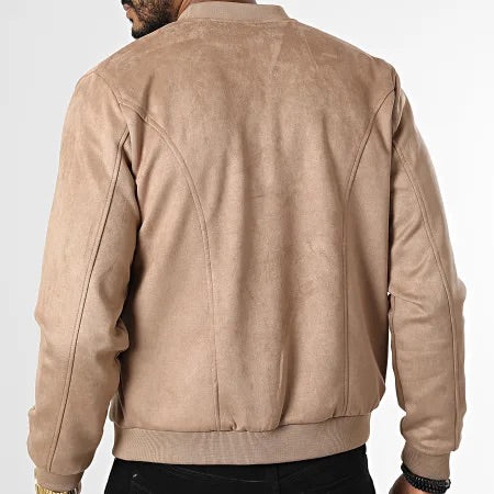 Veste Suedine Beige