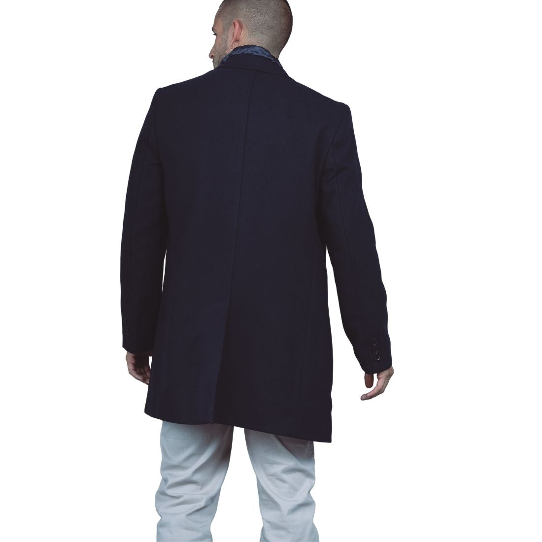 Manteau Homme Marine avec Doudoune Intérieure Amovible