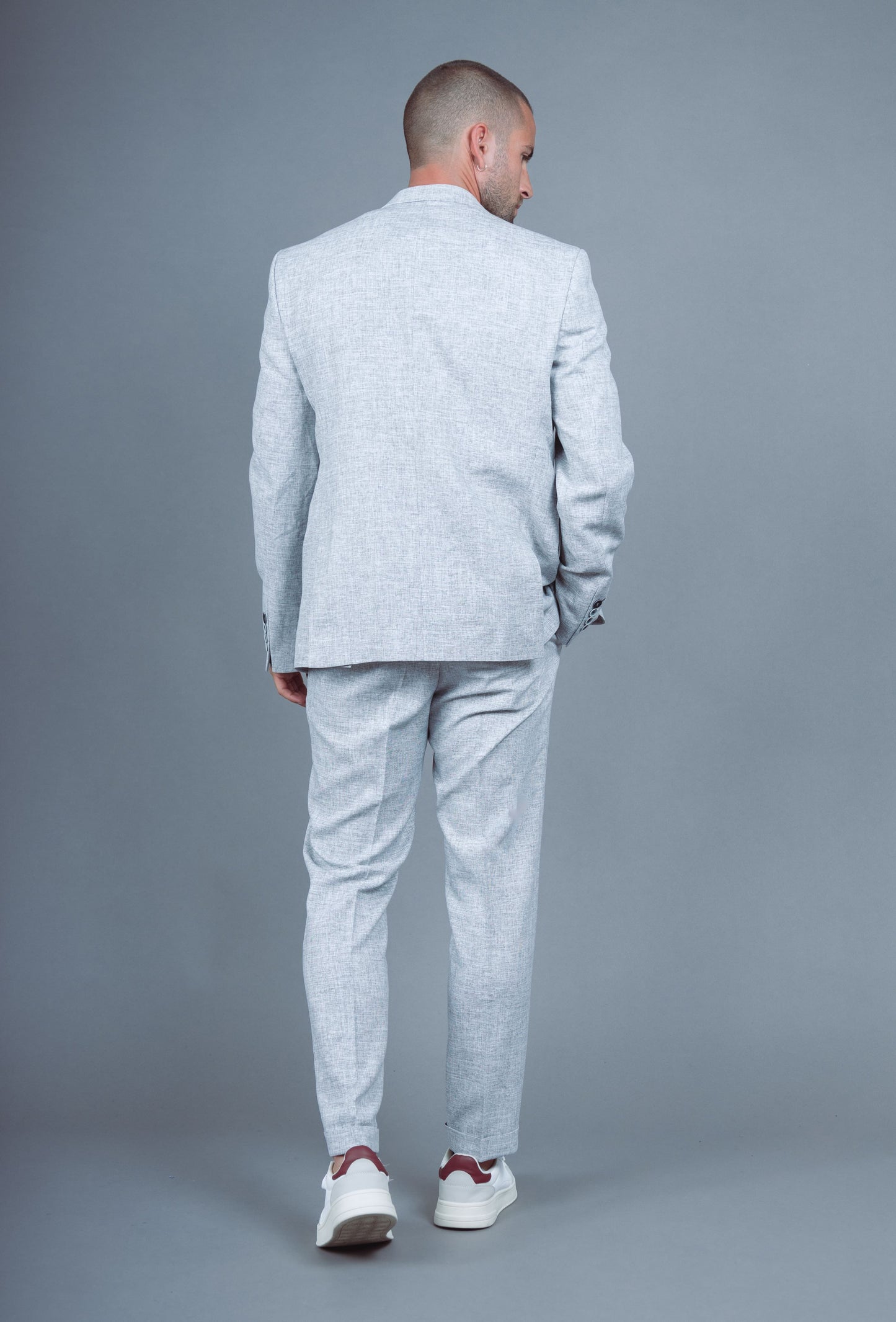 Costume Décontracté 2 Pièces Homme Gris
