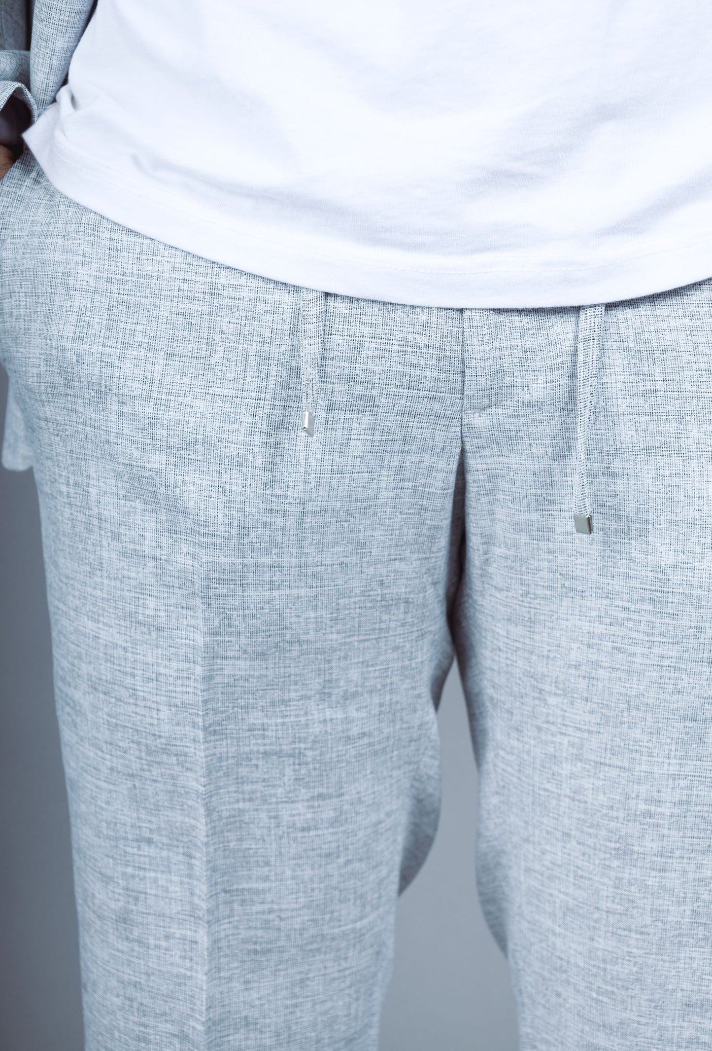 Costume Décontracté 2 Pièces Homme Gris