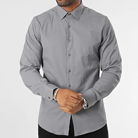 Chemise Grise Slim fit