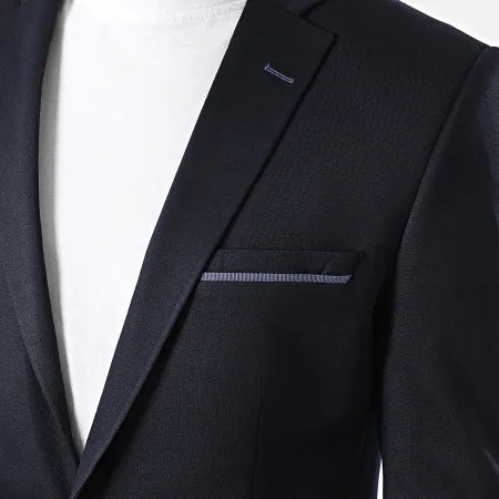 Blazer avec coudière bleu homme Mackten