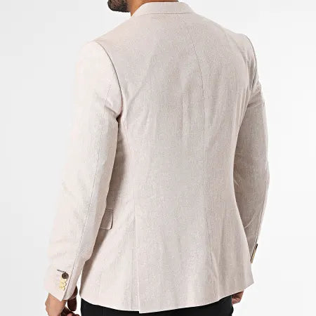 Blazer beige chiné