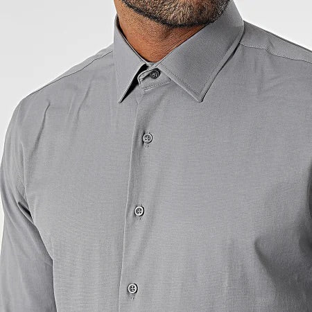 Chemise Grise Slim fit