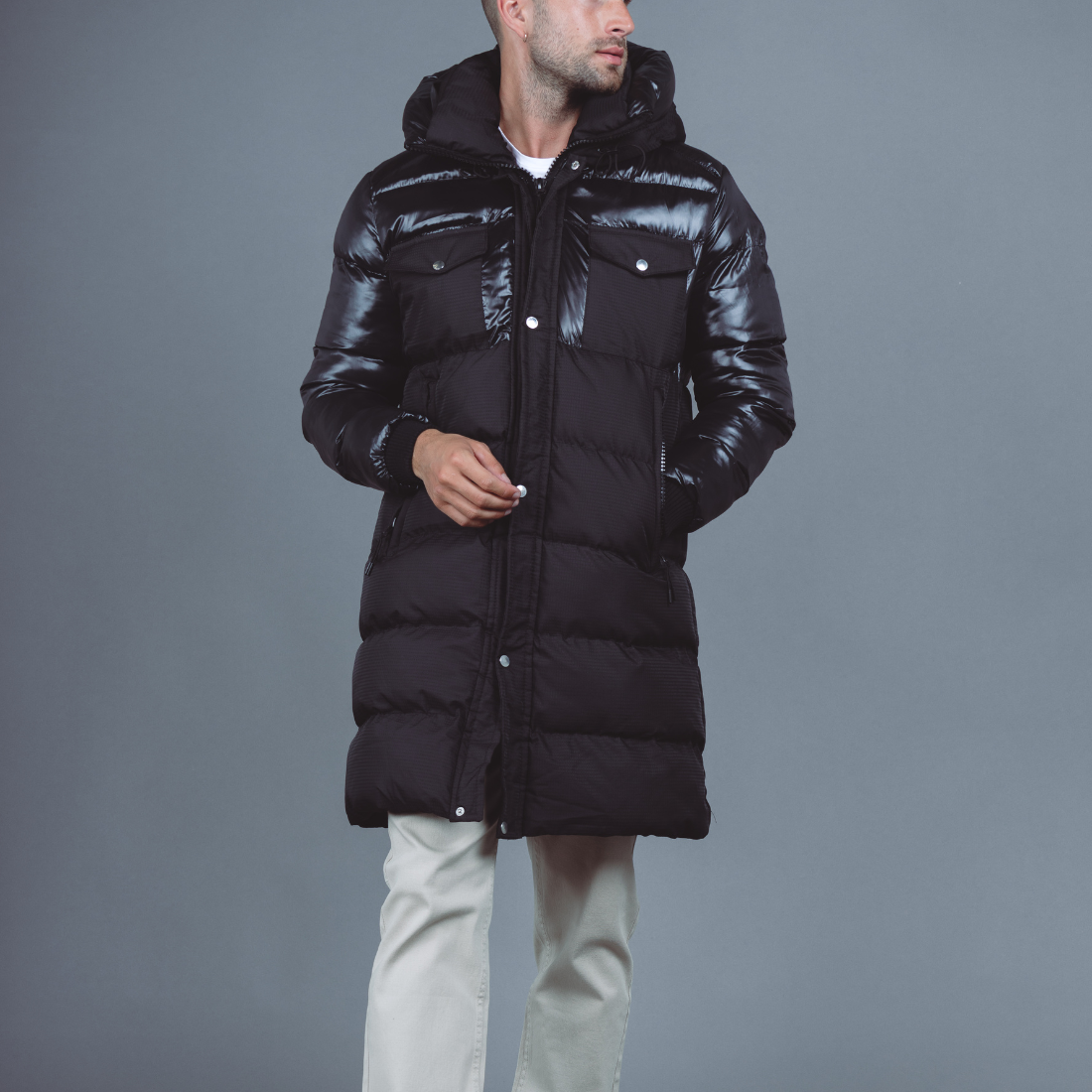 Doudoune Longue Homme - Noir