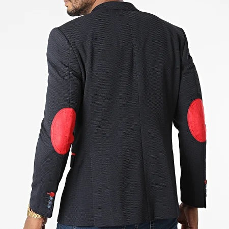 Blazer Marine avec coudière Rouge