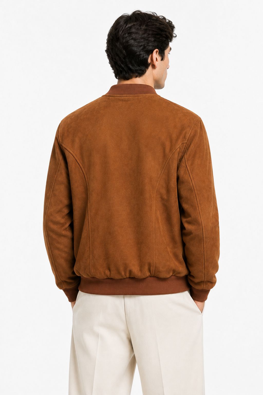 veste en suédine camel pour homme Mackten