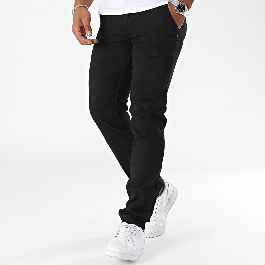 Chino Noir Homme