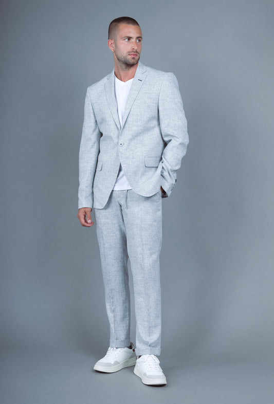 Costume Décontracté 2 Pièces Homme Gris