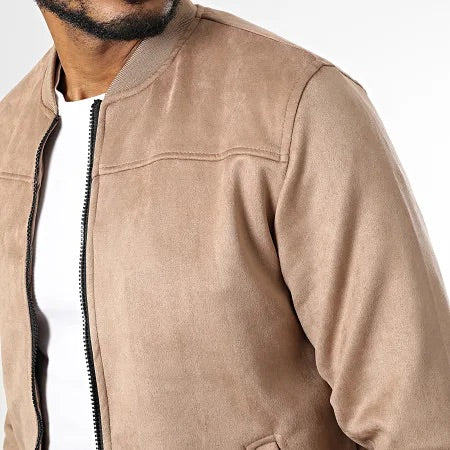 Veste Suedine Beige