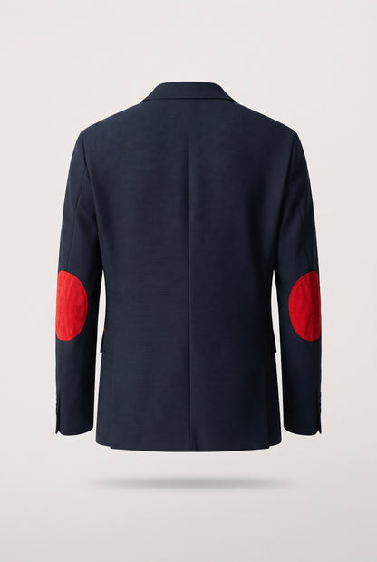 Blazer homme marine avec coudiere Mackten