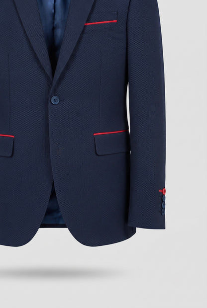 Blazer chic marine homme coudiere Mackten