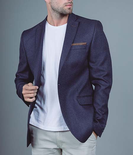 Blazer marine homme Mackten