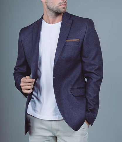 Blazer marine homme Mackten