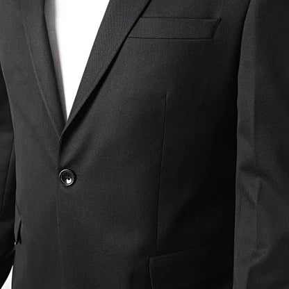 Blazer chic noir homme Mackten