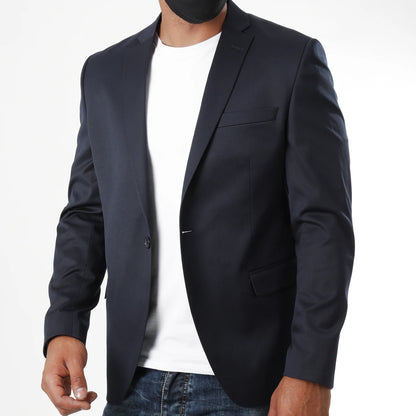 Veste de costume slim marine homme Mackten