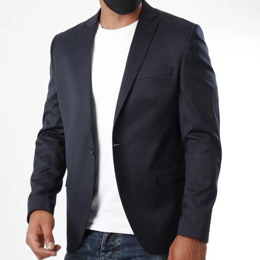 Veste de costume slim marine homme Mackten
