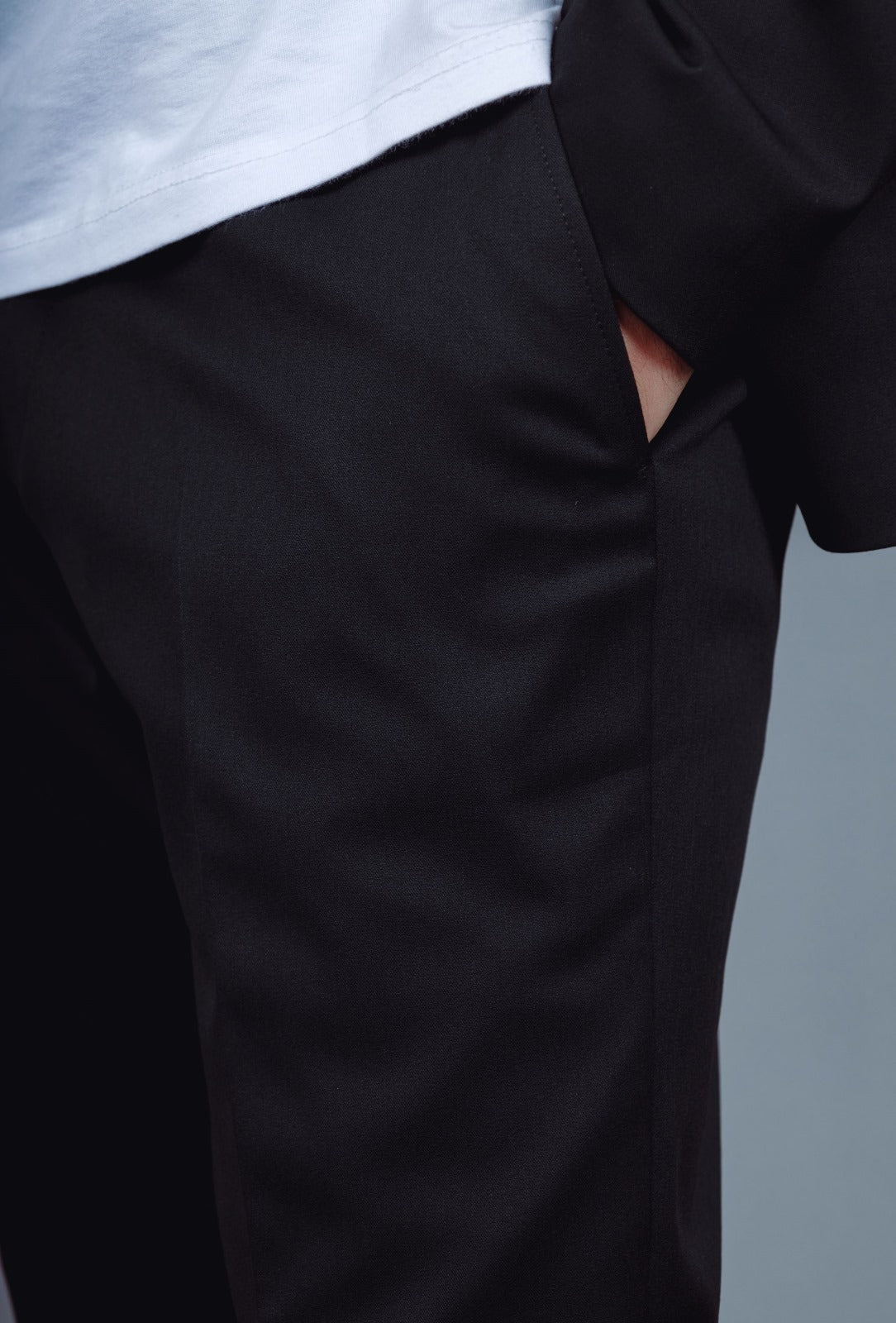 Costume homme noir premium Mackten