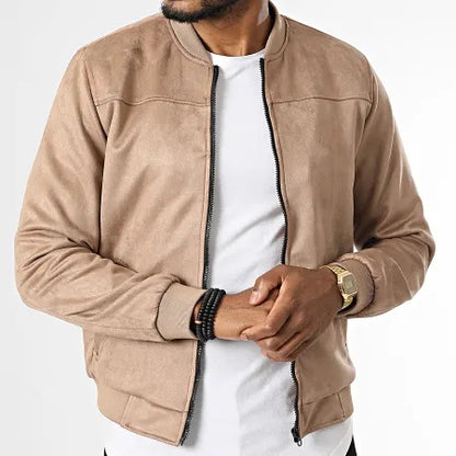 Veste Suedine Beige