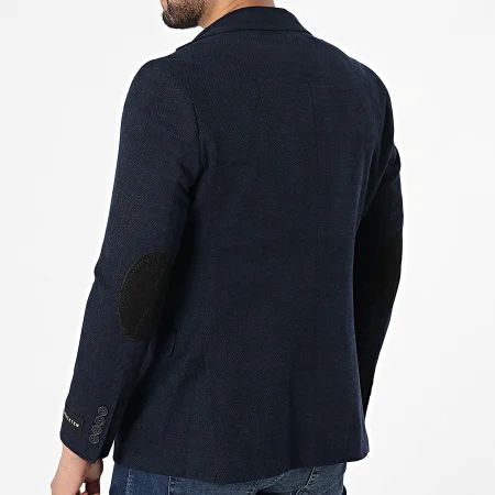 Blazer homme marine coudière noir
