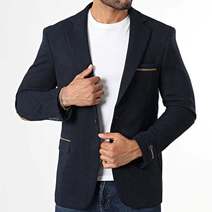 Blazer homme marine contraste