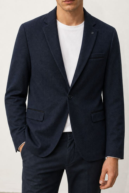 blazer homme marine habillé Mackten