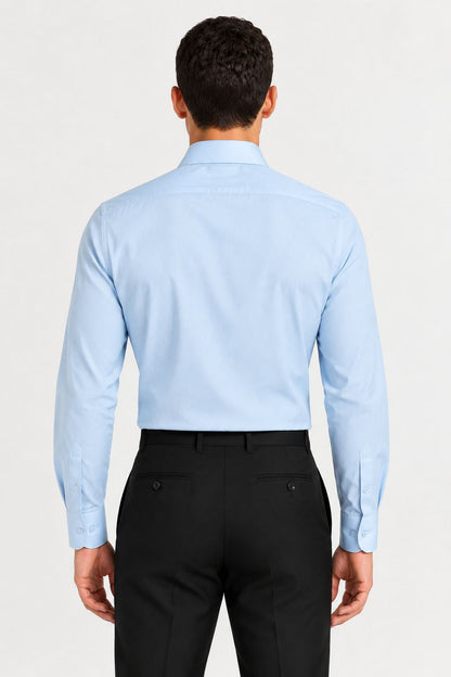 chemise ciel homme ajustée Mackten