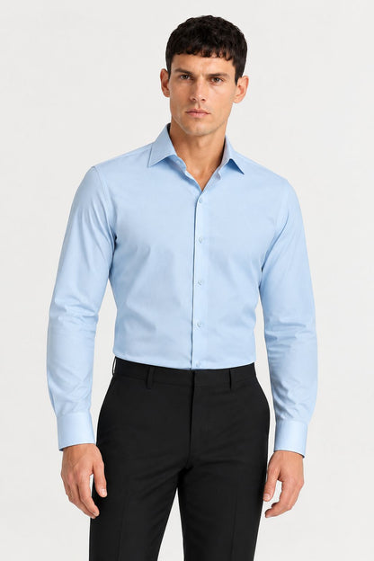 chemise homme ciel en coton Mackten