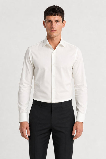 chemise homme ivoire en coton Mackten