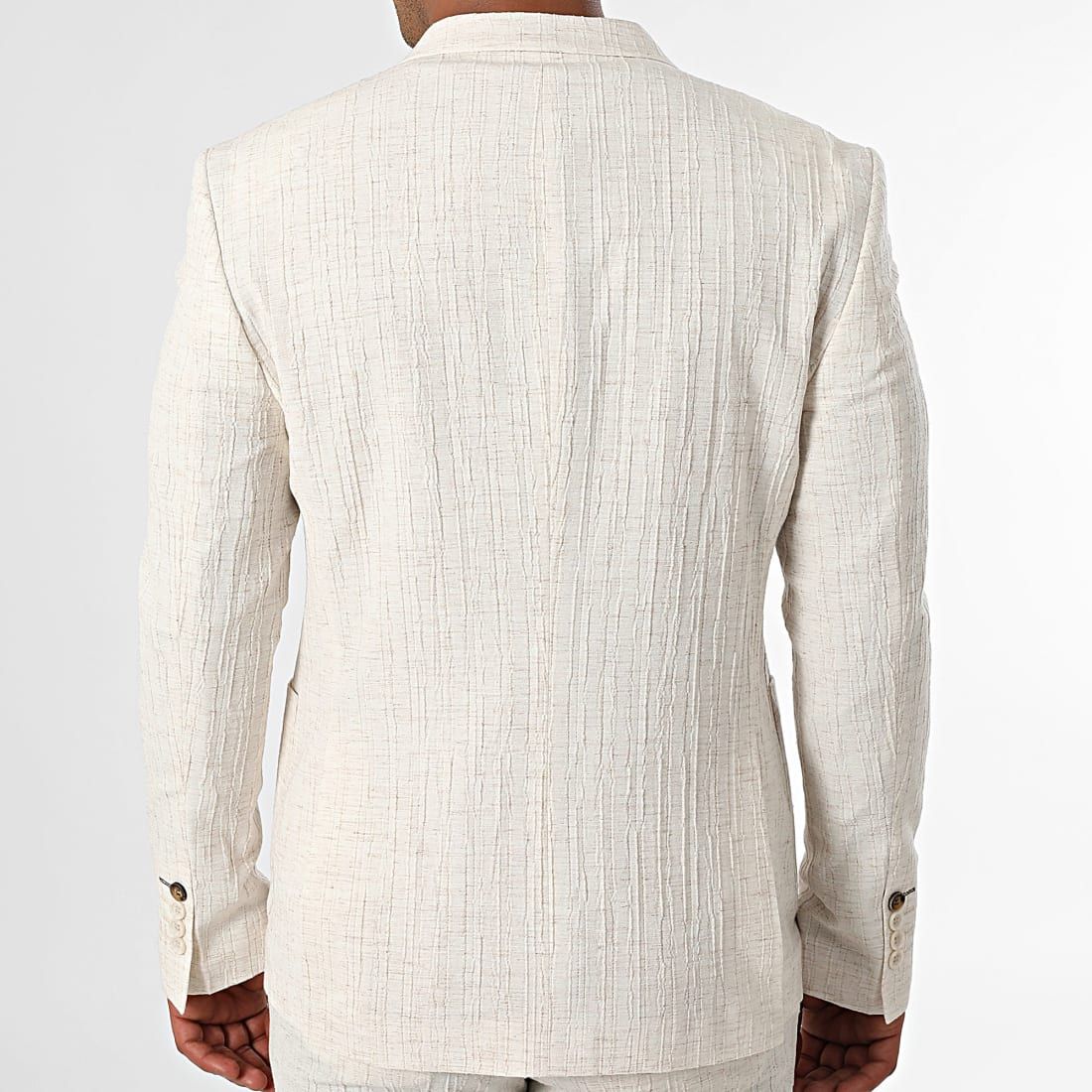 Costume homme 2 pieces beige