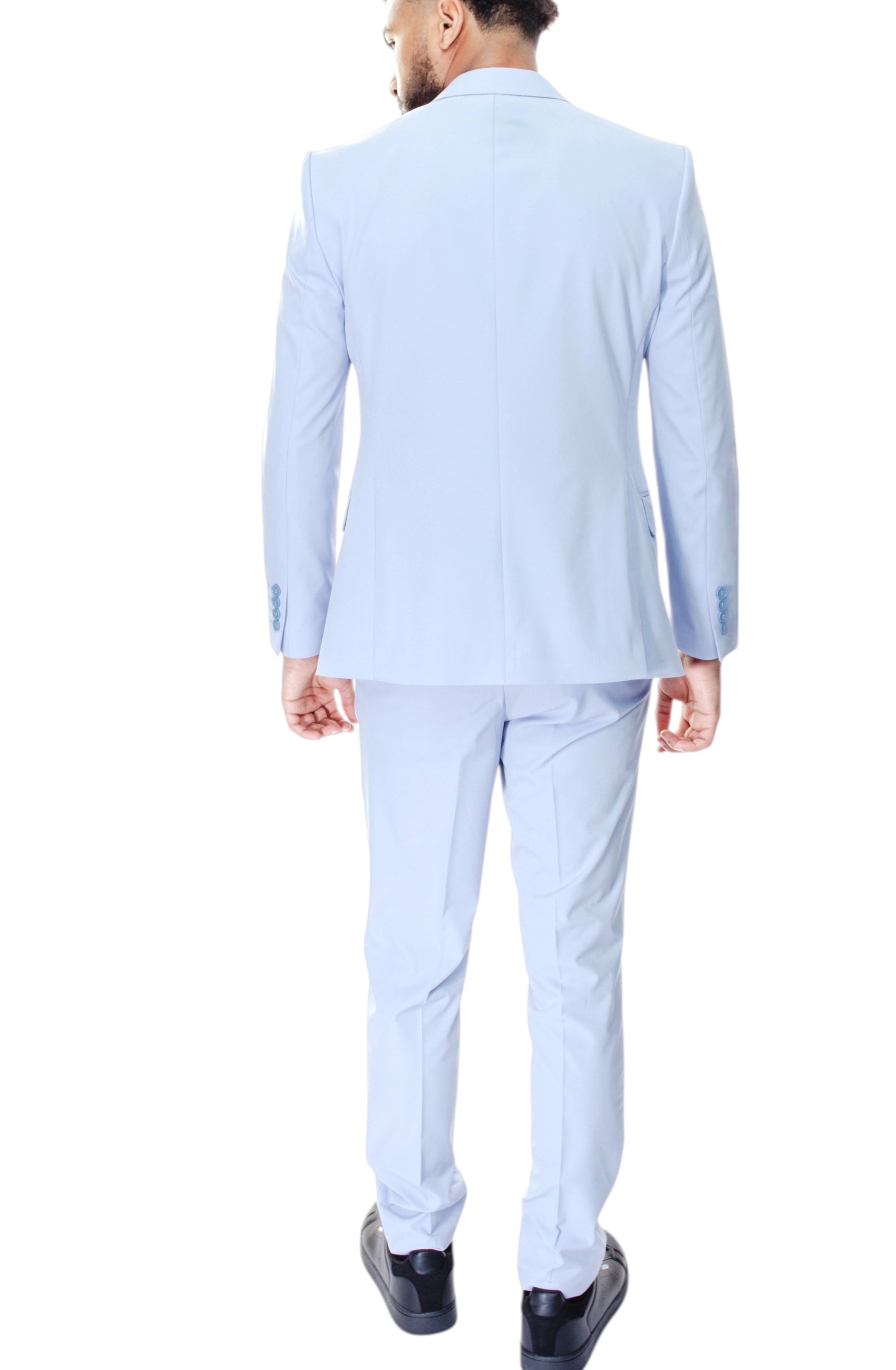 Costume slim fit homme ciel Mackten