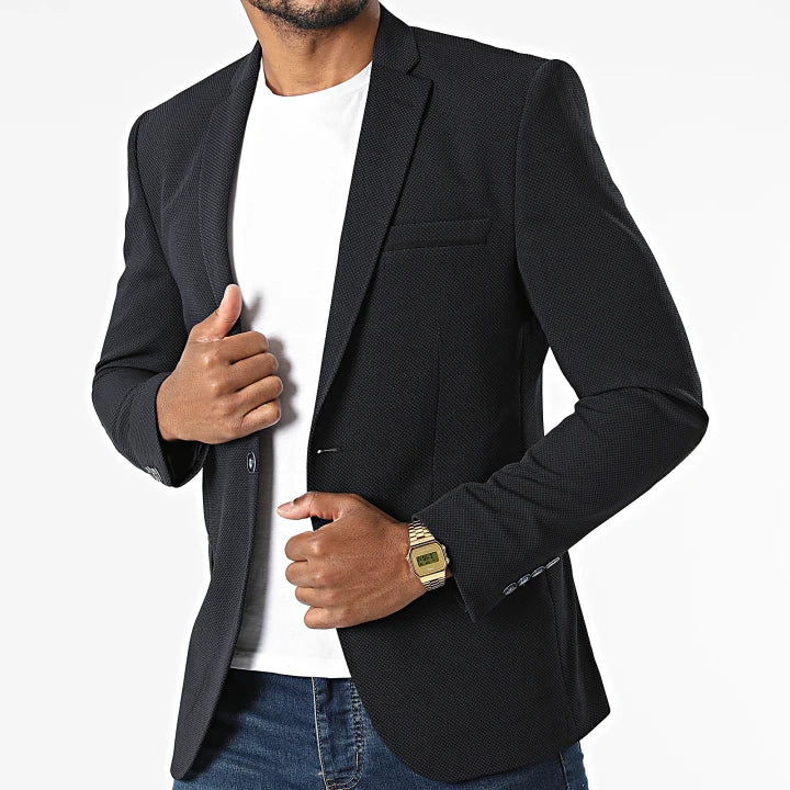 Blazer Marine coudière Noir