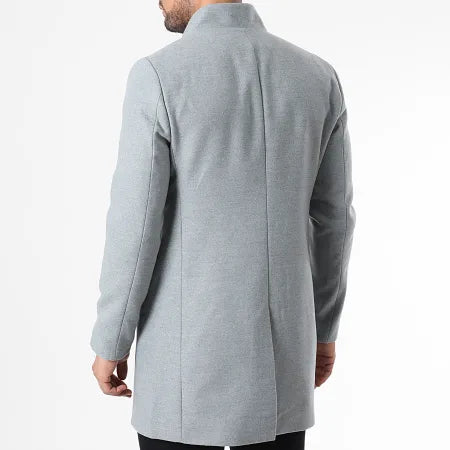 Manteaux homme gris petit col