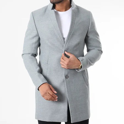 Manteaux homme gris petit col