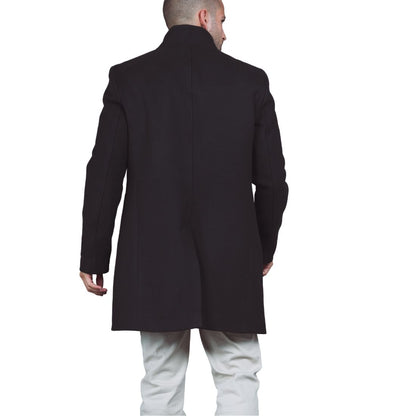 Manteau Homme Noir coupe slim