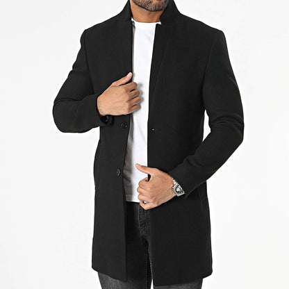 Manteau Homme Noir coupe slim