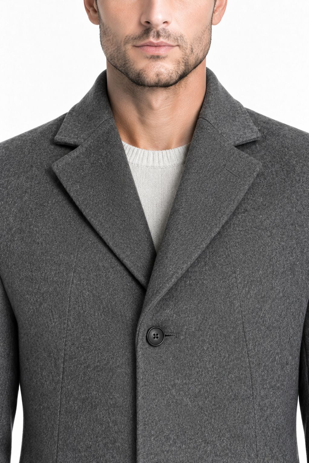 manteau homme chic hiver gris foncé Mackten