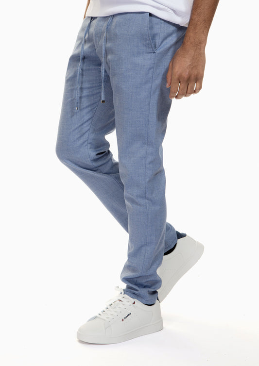 Pantalon homme bleu taille élastique