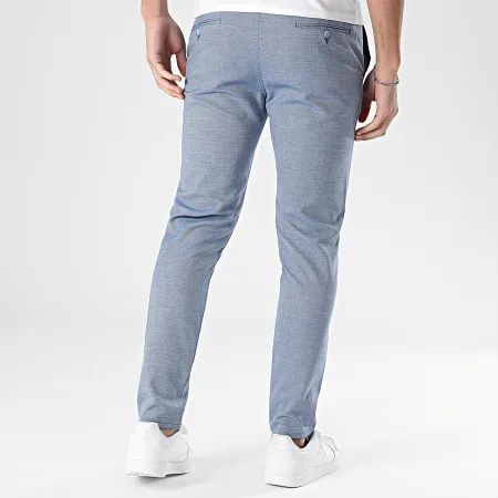 Pantalon homme bleu taille élastique
