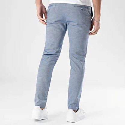 Pantalon homme bleu taille élastique