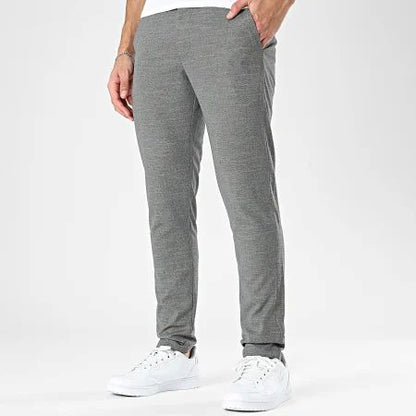 Pantalon homme gris tailles élastiques