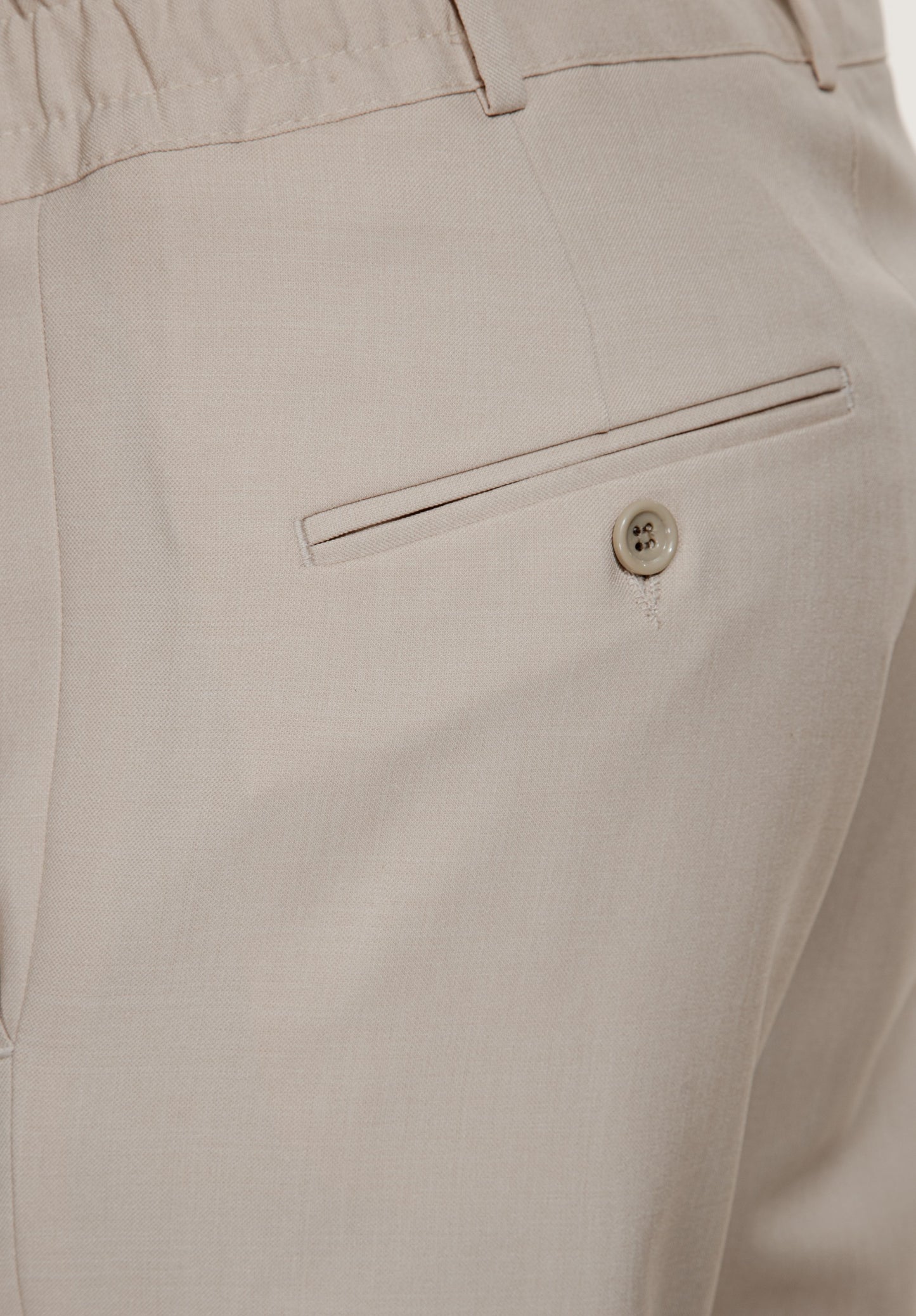 Pantalon homme fluide beige coupe ample