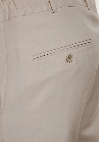 Pantalon homme fluide beige coupe ample