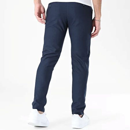 Pantalon homme marine taille élastique