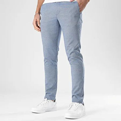 Pantalon homme bleu taille élastique
