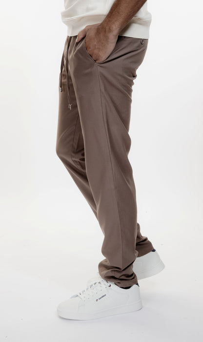 Pantalon homme fluide choco