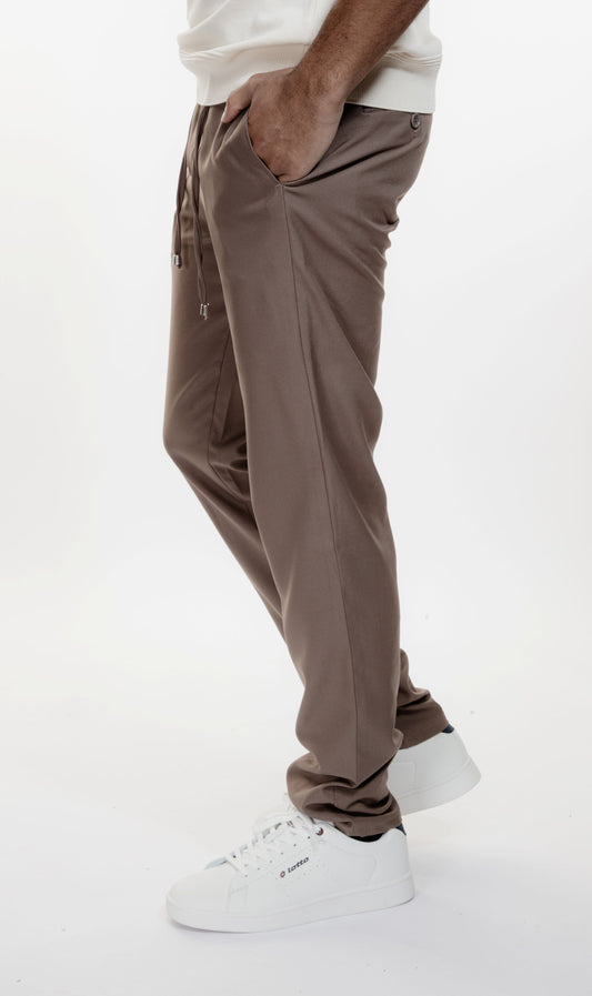 Pantalon homme fluide choco