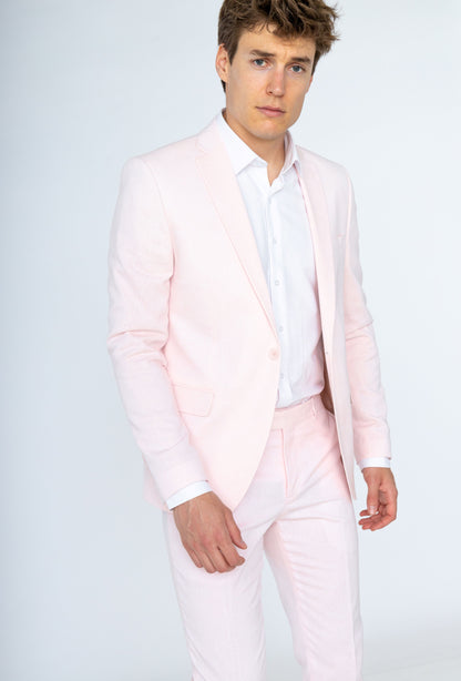 Costume 2 pièces rose pour Homme