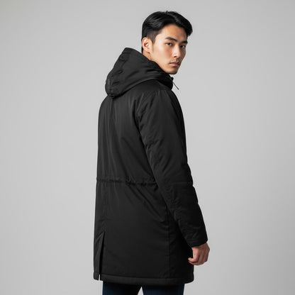 Parka homme noir chic