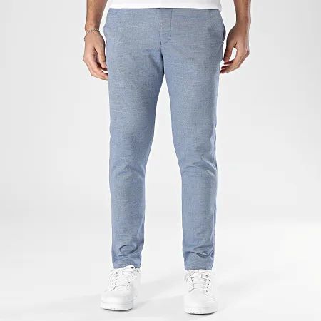 Pantalon homme bleu taille élastique